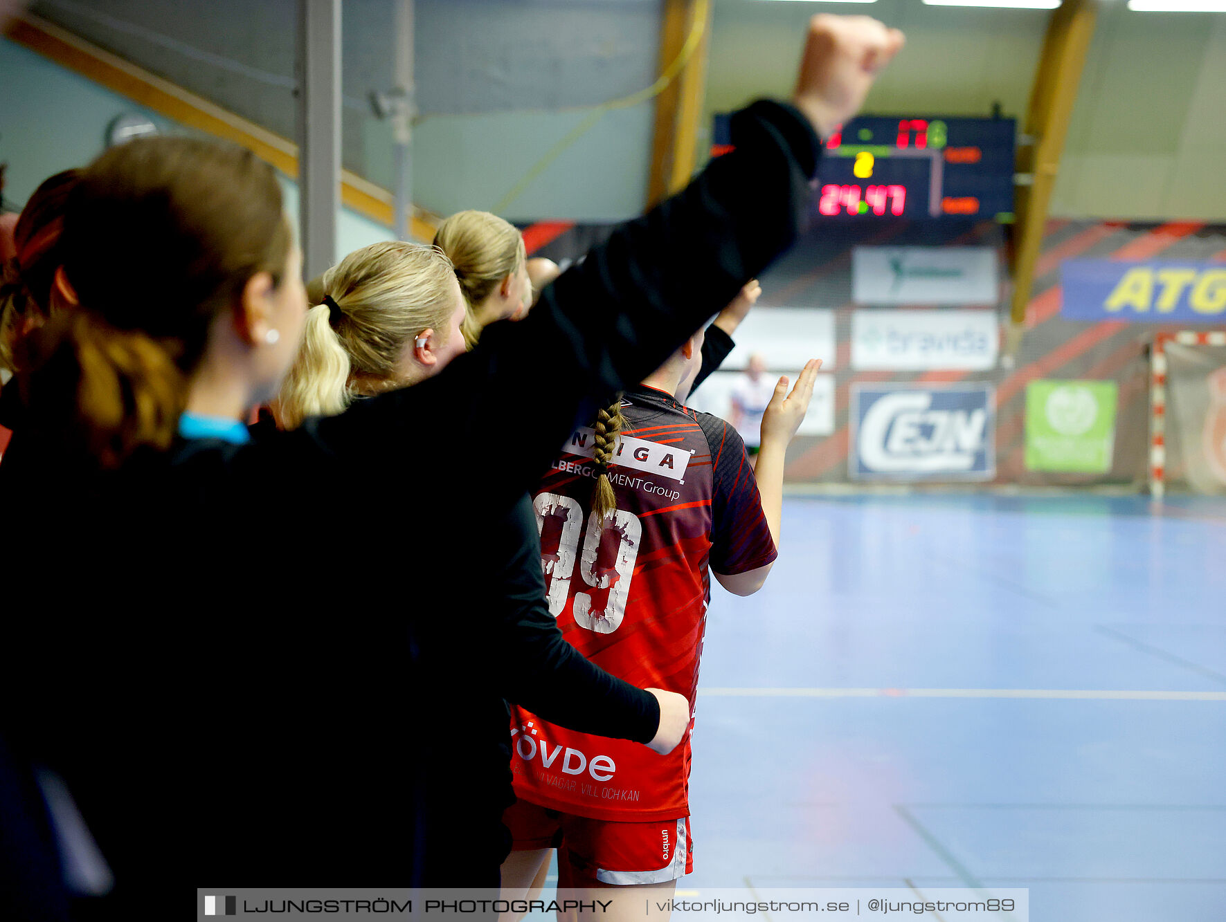 USM F18 Steg 4 Skövde HF-Enköpings HF 33-17,dam,Skövde Idrottshall,Skövde,Sverige,Ungdoms-SM,Handboll,2025,370038