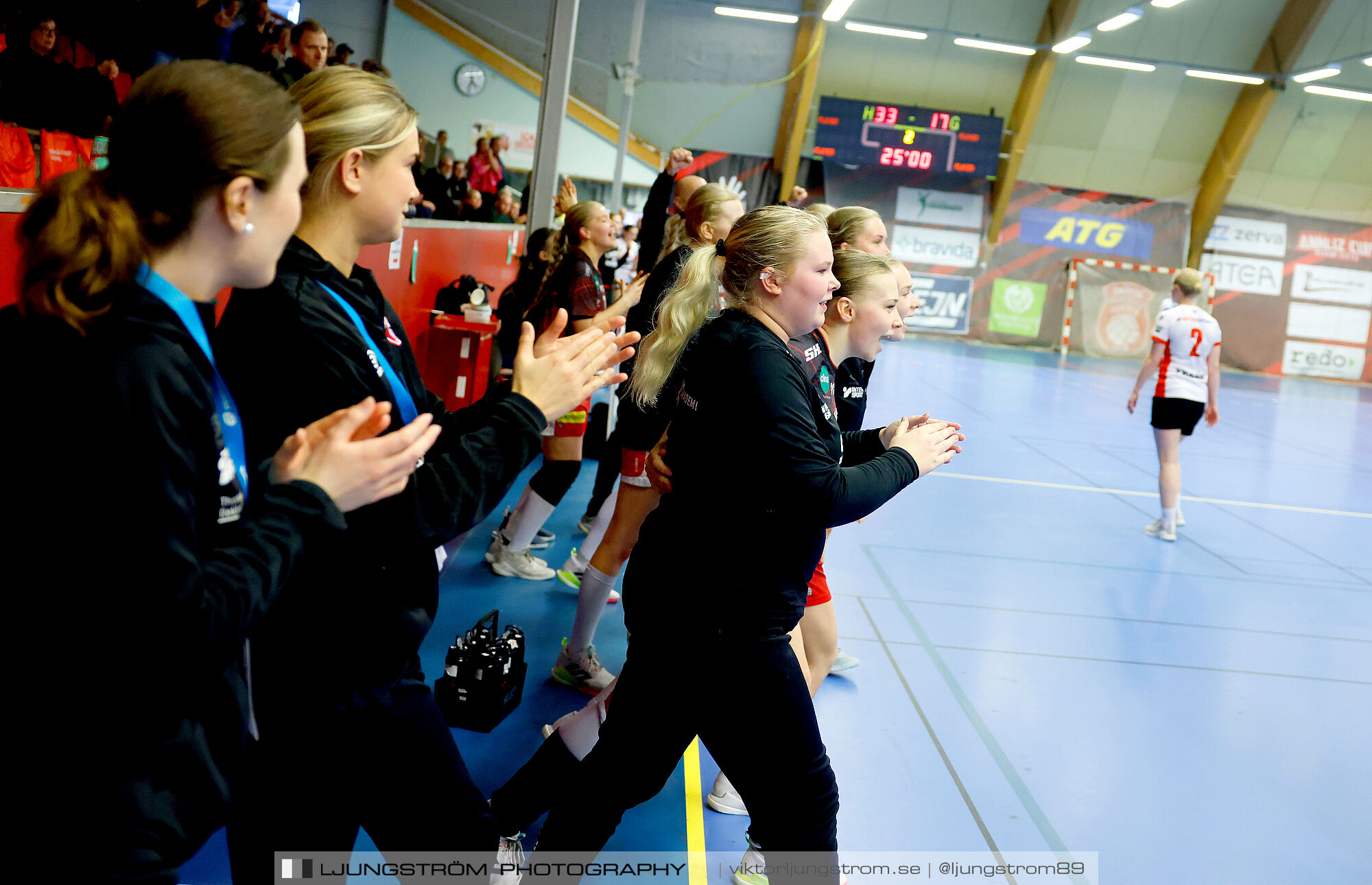 USM F18 Steg 4 Skövde HF-Enköpings HF 33-17,dam,Skövde Idrottshall,Skövde,Sverige,Ungdoms-SM,Handboll,2025,370041