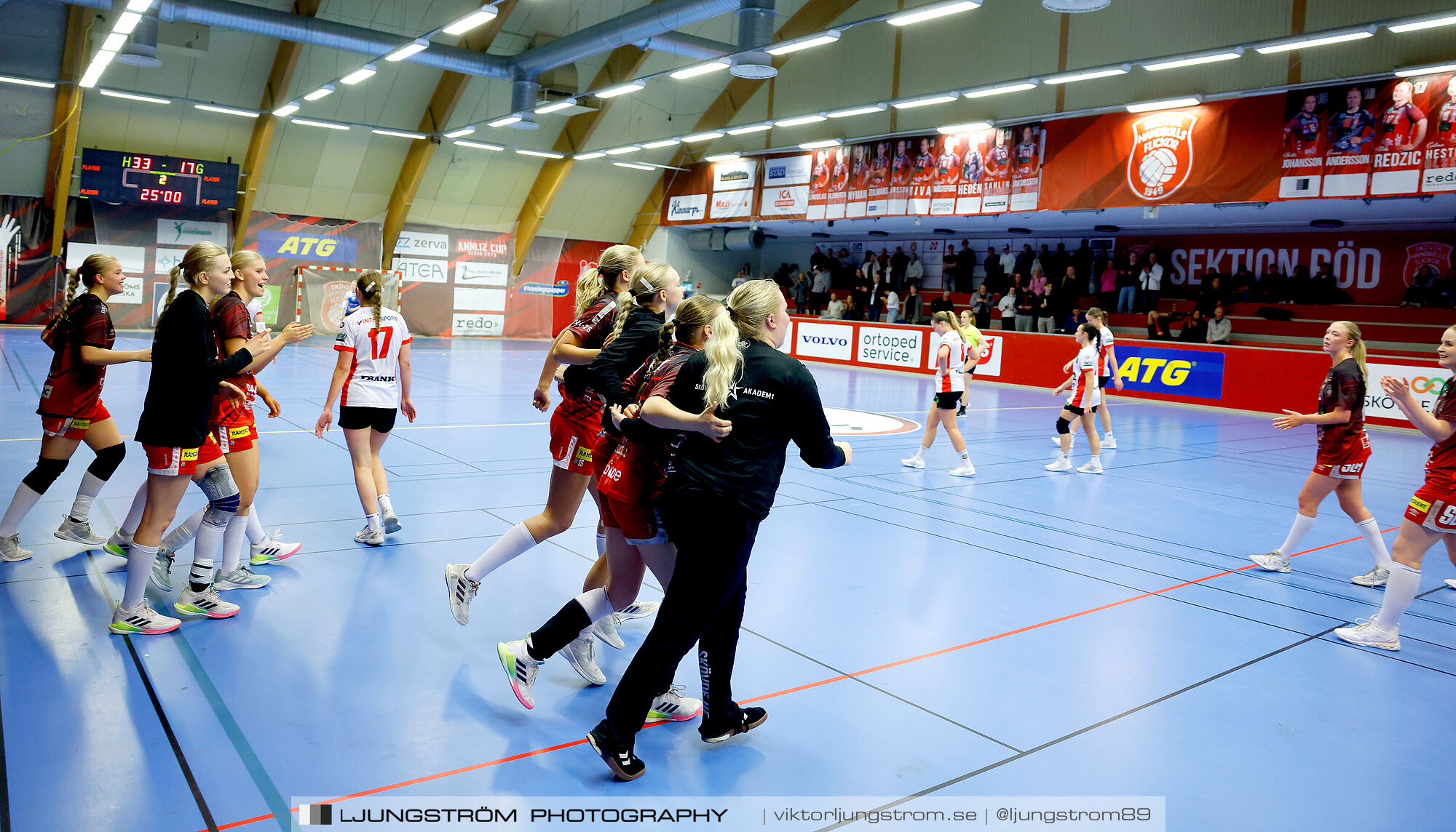USM F18 Steg 4 Skövde HF-Enköpings HF 33-17,dam,Skövde Idrottshall,Skövde,Sverige,Ungdoms-SM,Handboll,2025,370042