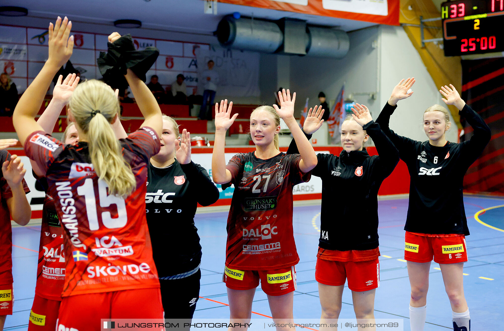 USM F18 Steg 4 Skövde HF-Enköpings HF 33-17,dam,Skövde Idrottshall,Skövde,Sverige,Ungdoms-SM,Handboll,2025,370080
