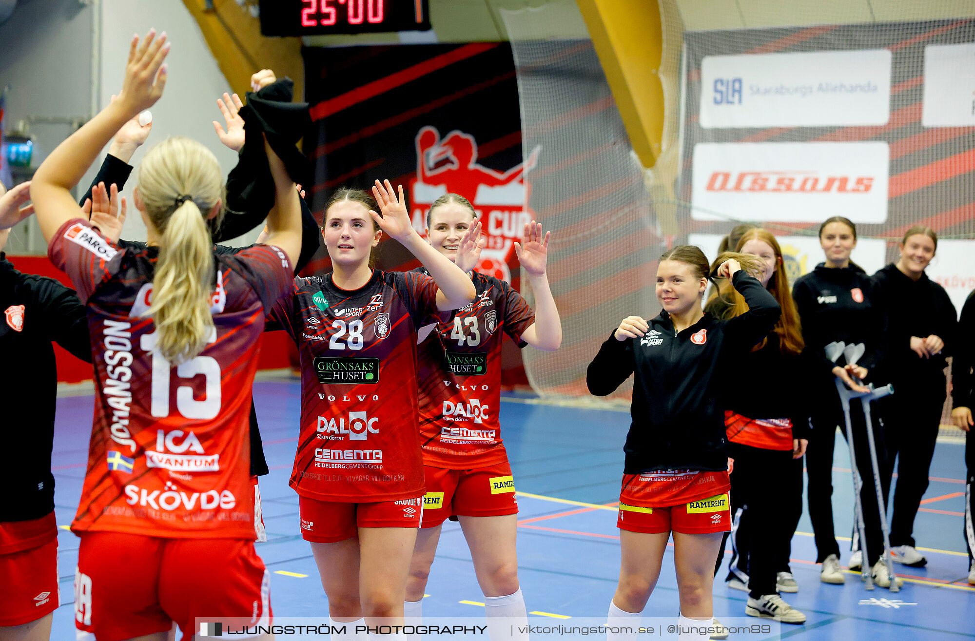 USM F18 Steg 4 Skövde HF-Enköpings HF 33-17,dam,Skövde Idrottshall,Skövde,Sverige,Ungdoms-SM,Handboll,2025,370081