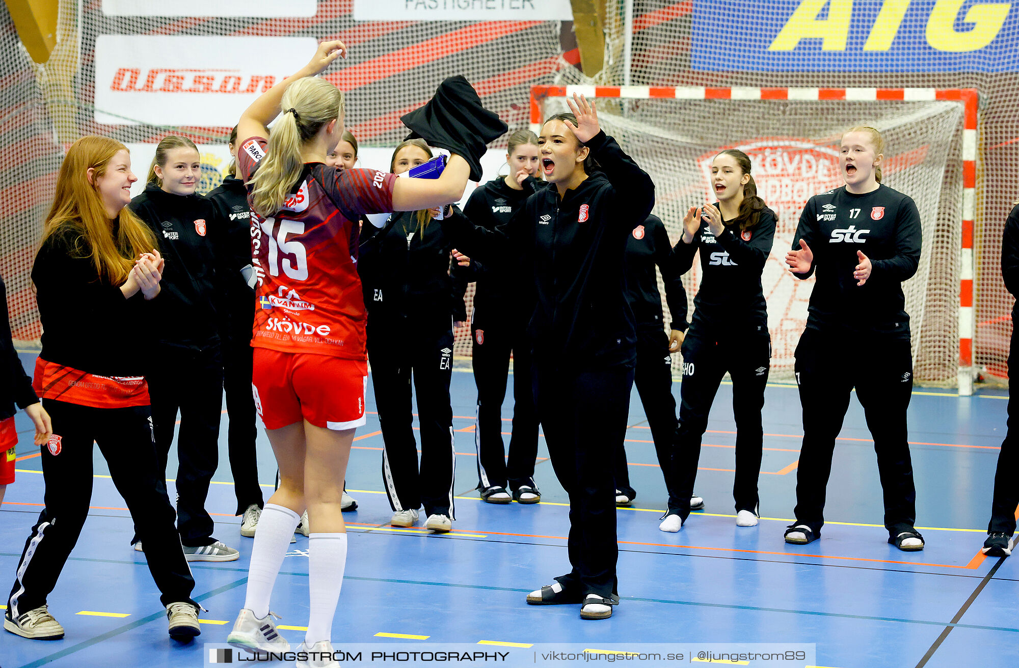 USM F18 Steg 4 Skövde HF-Enköpings HF 33-17,dam,Skövde Idrottshall,Skövde,Sverige,Ungdoms-SM,Handboll,2025,370082