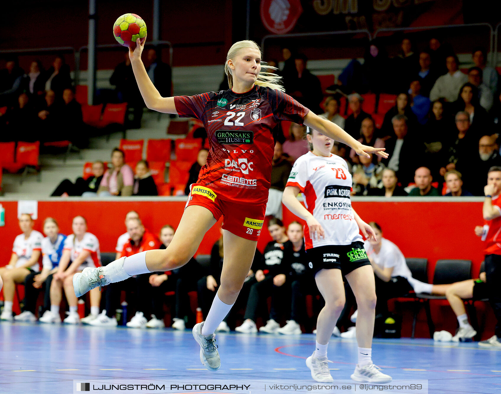USM F18 Steg 4 Skövde HF-Enköpings HF 33-17,dam,Skövde Idrottshall,Skövde,Sverige,Ungdoms-SM,Handboll,2025,370131