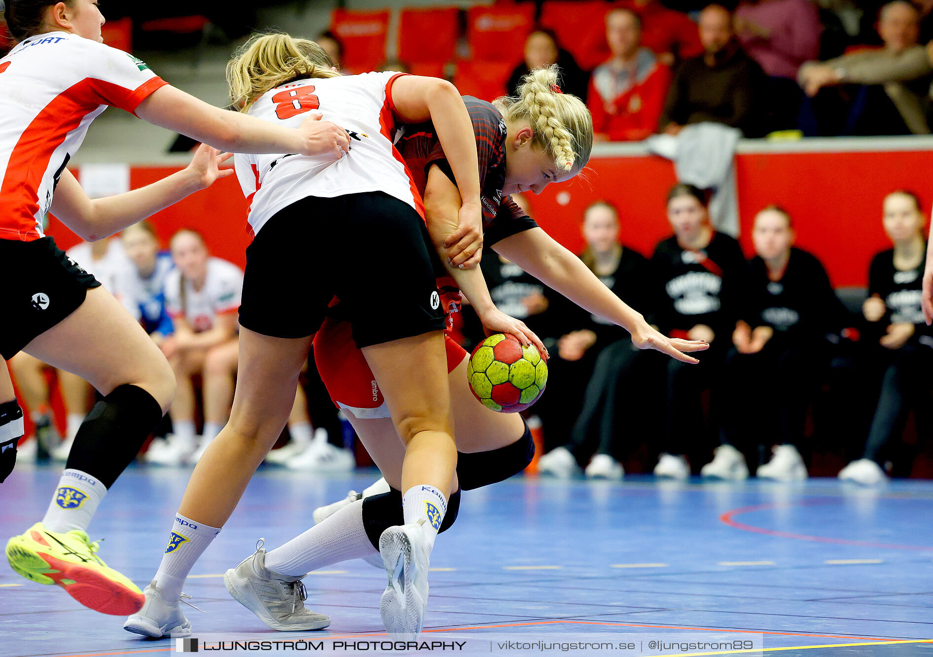 USM F18 Steg 4 Skövde HF-Enköpings HF 33-17,dam,Skövde Idrottshall,Skövde,Sverige,Ungdoms-SM,Handboll,2025,370156