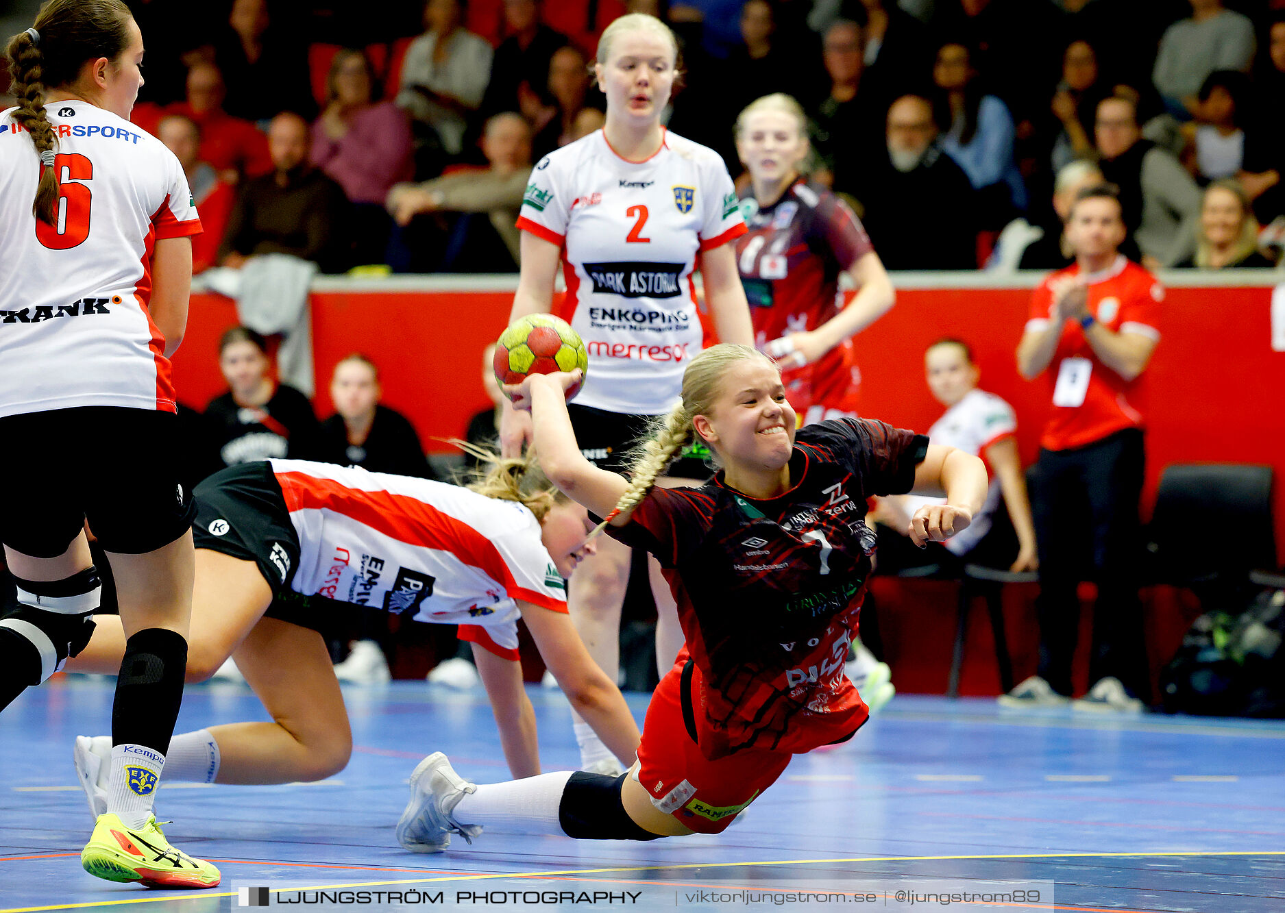 USM F18 Steg 4 Skövde HF-Enköpings HF 33-17,dam,Skövde Idrottshall,Skövde,Sverige,Ungdoms-SM,Handboll,2025,370161