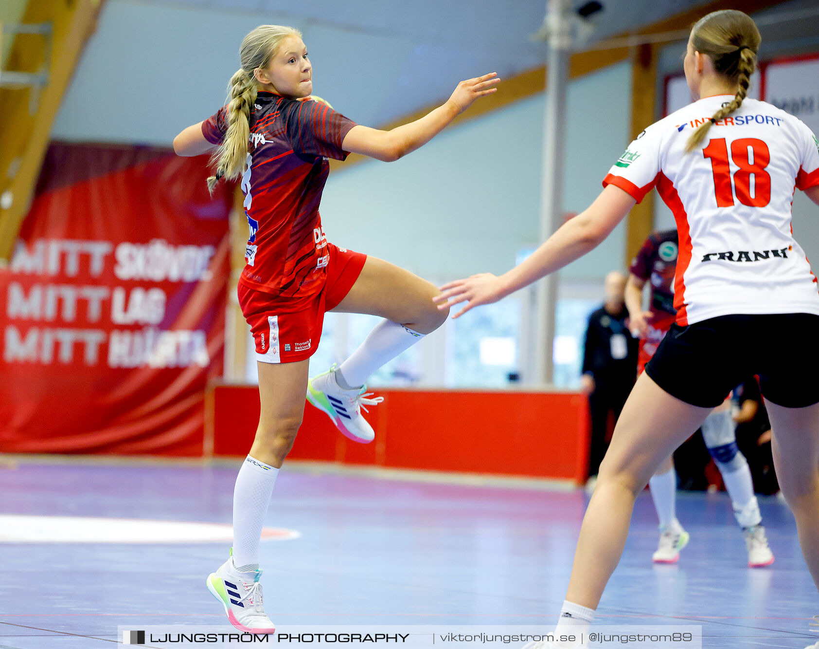 USM F18 Steg 4 Skövde HF-Enköpings HF 33-17,dam,Skövde Idrottshall,Skövde,Sverige,Ungdoms-SM,Handboll,2025,370174