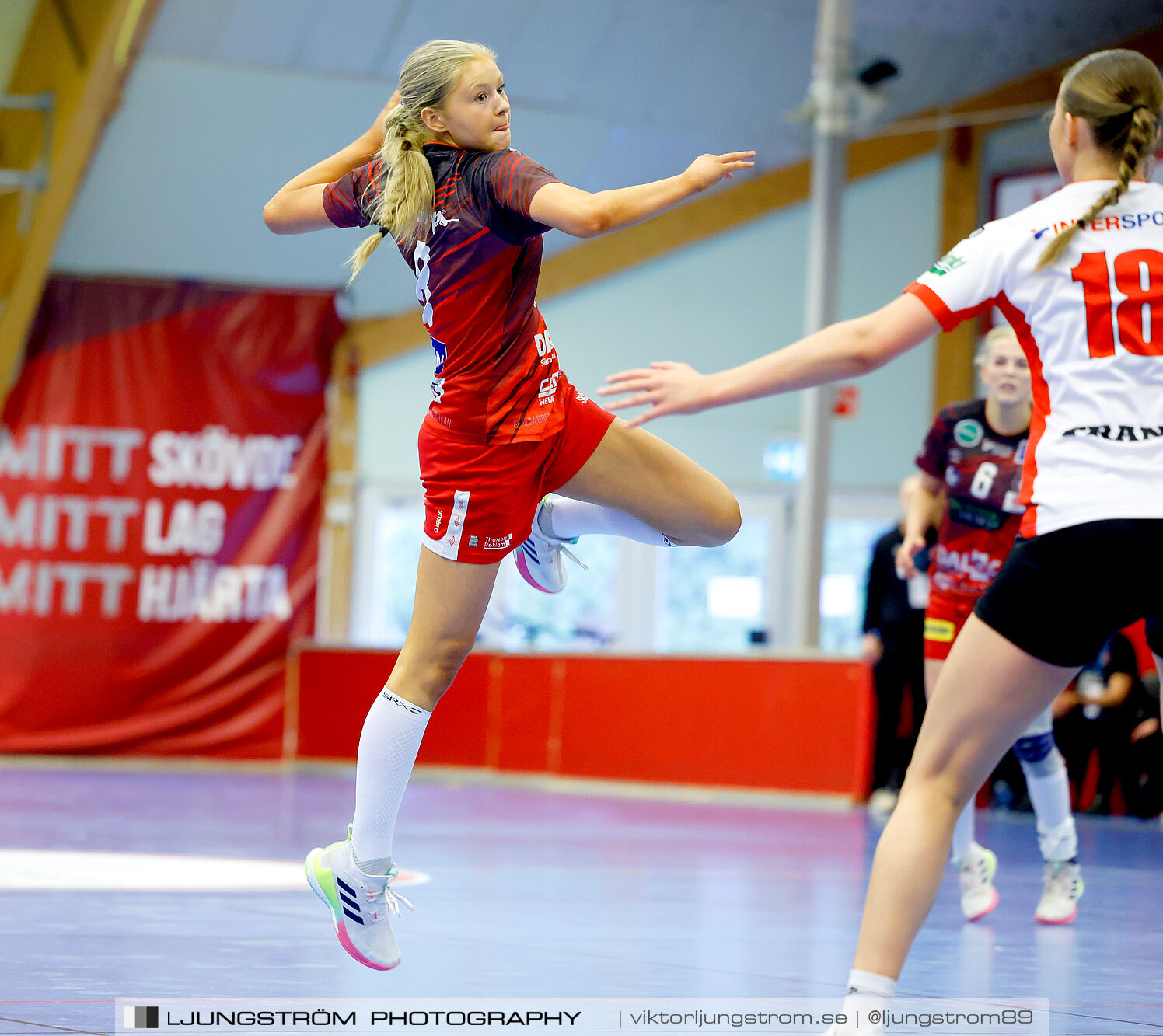 USM F18 Steg 4 Skövde HF-Enköpings HF 33-17,dam,Skövde Idrottshall,Skövde,Sverige,Ungdoms-SM,Handboll,2025,370175