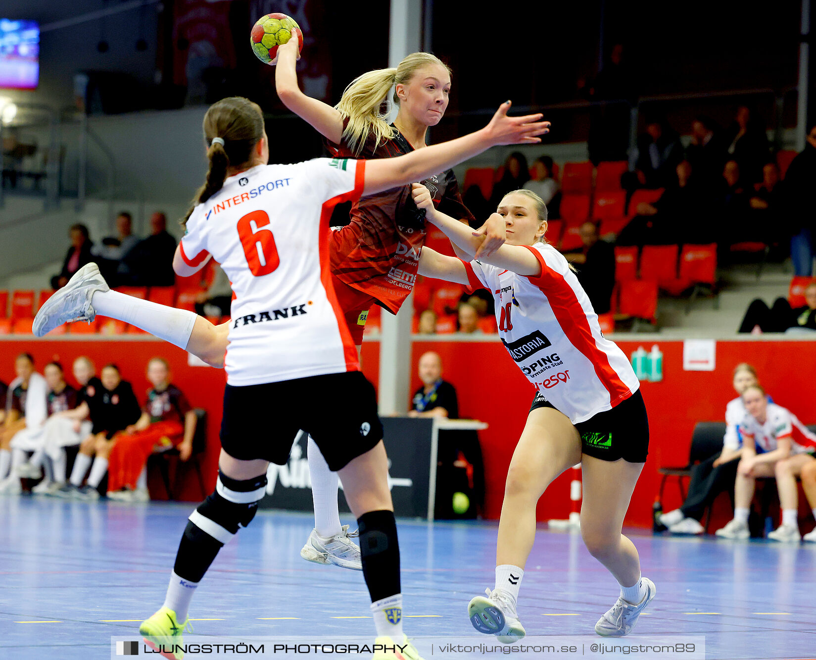 USM F18 Steg 4 Skövde HF-Enköpings HF 33-17,dam,Skövde Idrottshall,Skövde,Sverige,Ungdoms-SM,Handboll,2025,370193