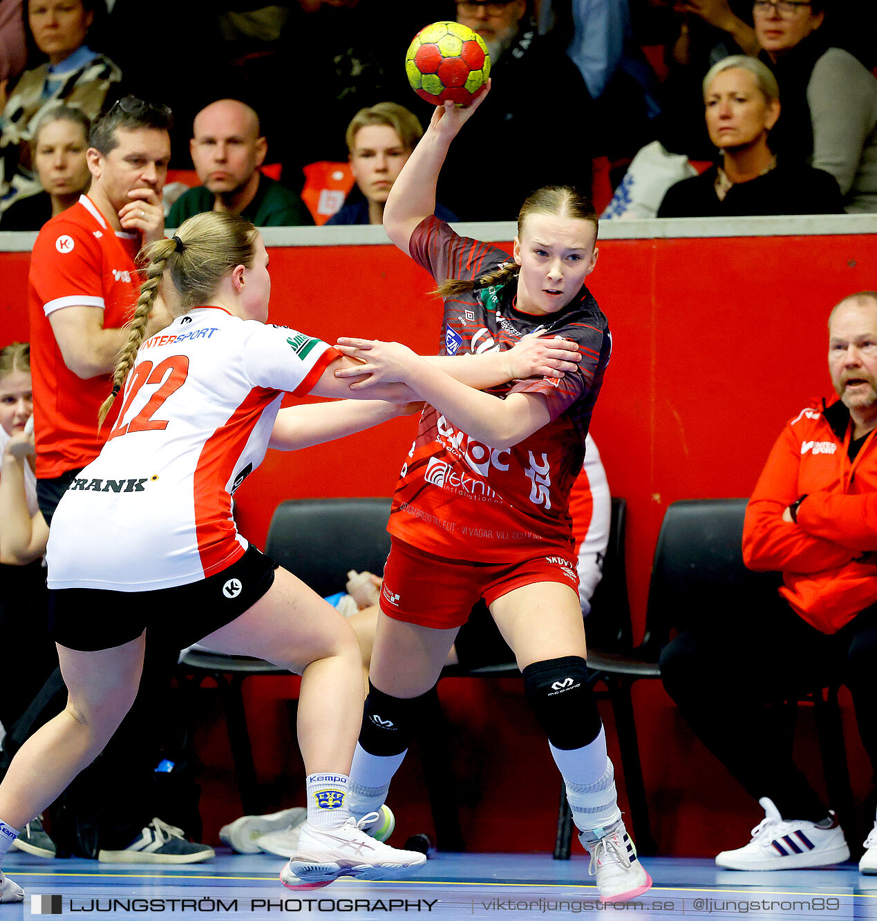 USM F18 Steg 4 Skövde HF-Enköpings HF 33-17,dam,Skövde Idrottshall,Skövde,Sverige,Ungdoms-SM,Handboll,2025,370194