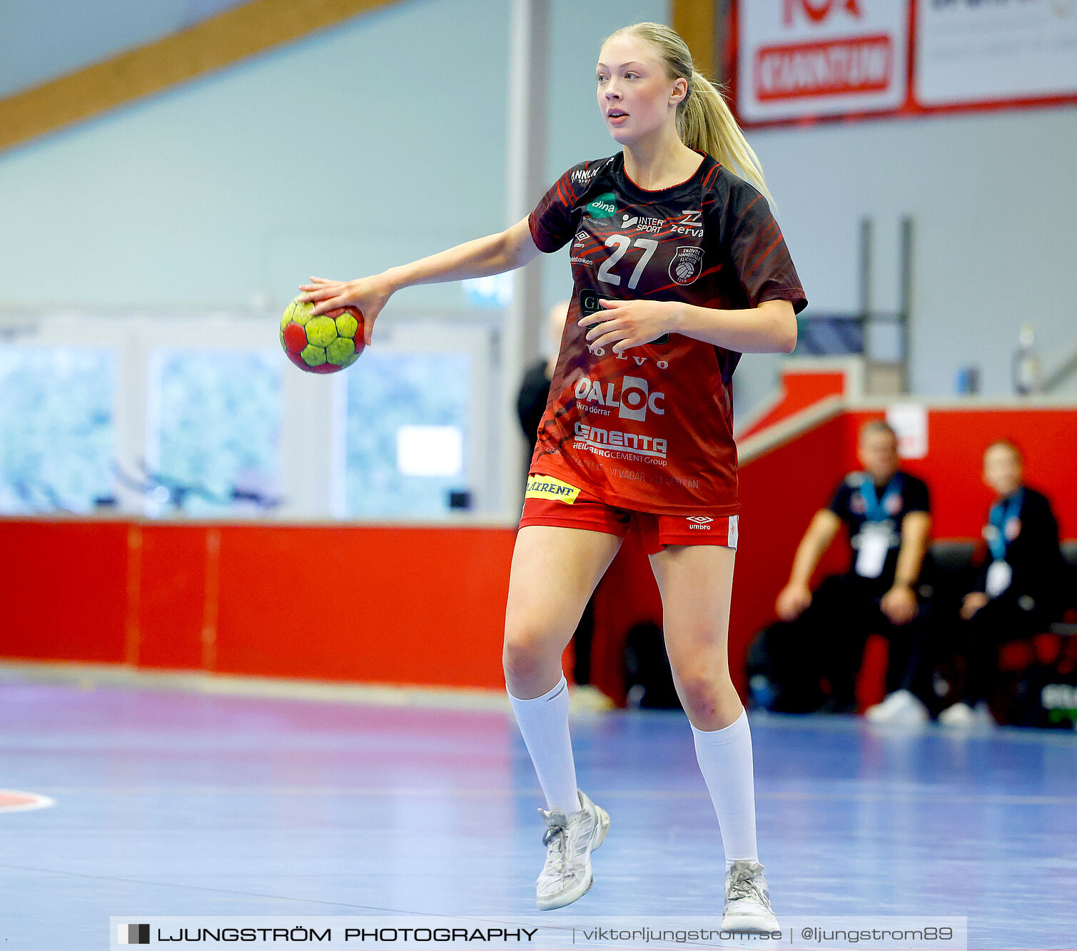 USM F18 Steg 4 Skövde HF-Enköpings HF 33-17,dam,Skövde Idrottshall,Skövde,Sverige,Ungdoms-SM,Handboll,2025,370196