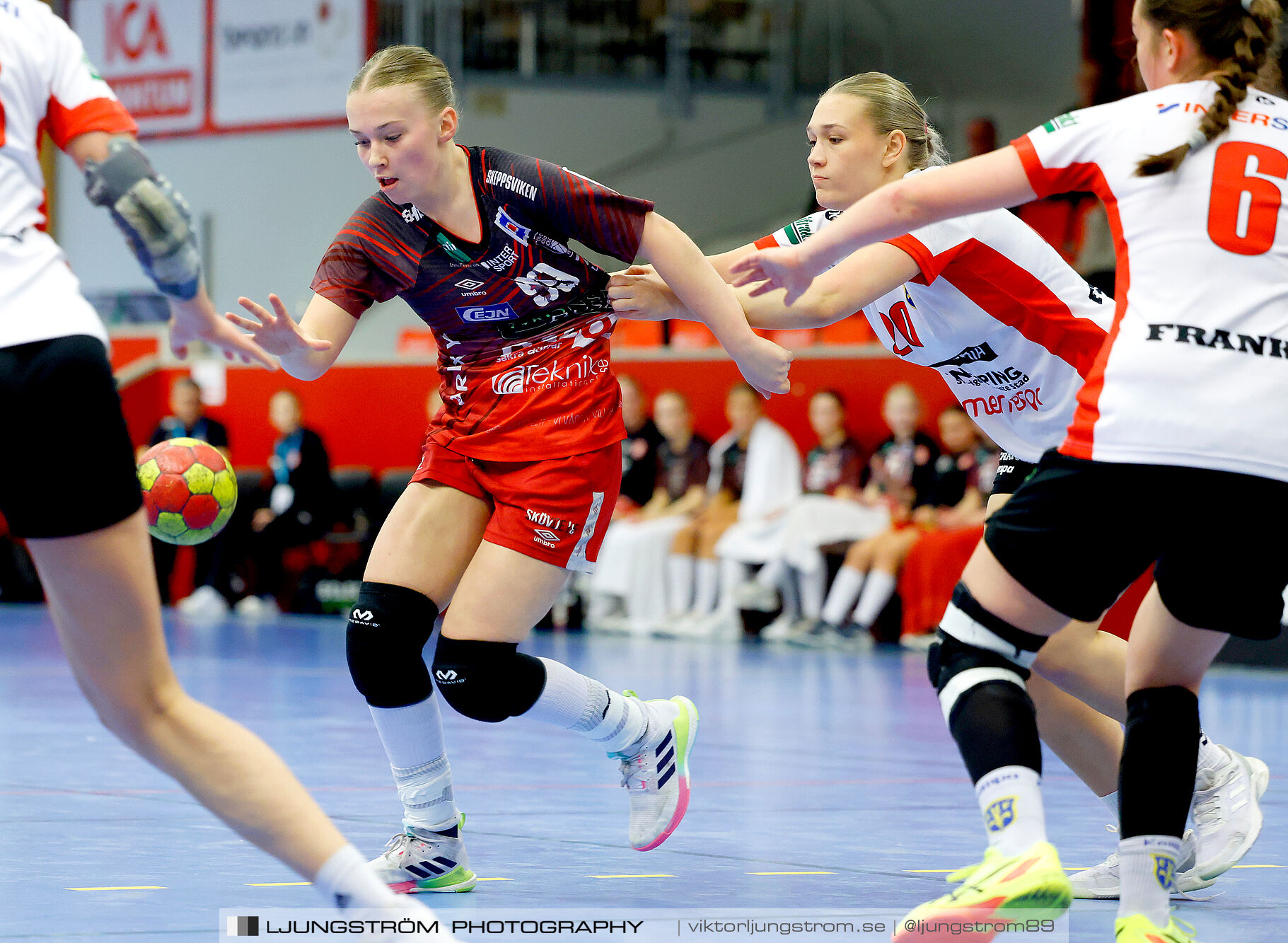 USM F18 Steg 4 Skövde HF-Enköpings HF 33-17,dam,Skövde Idrottshall,Skövde,Sverige,Ungdoms-SM,Handboll,2025,370198