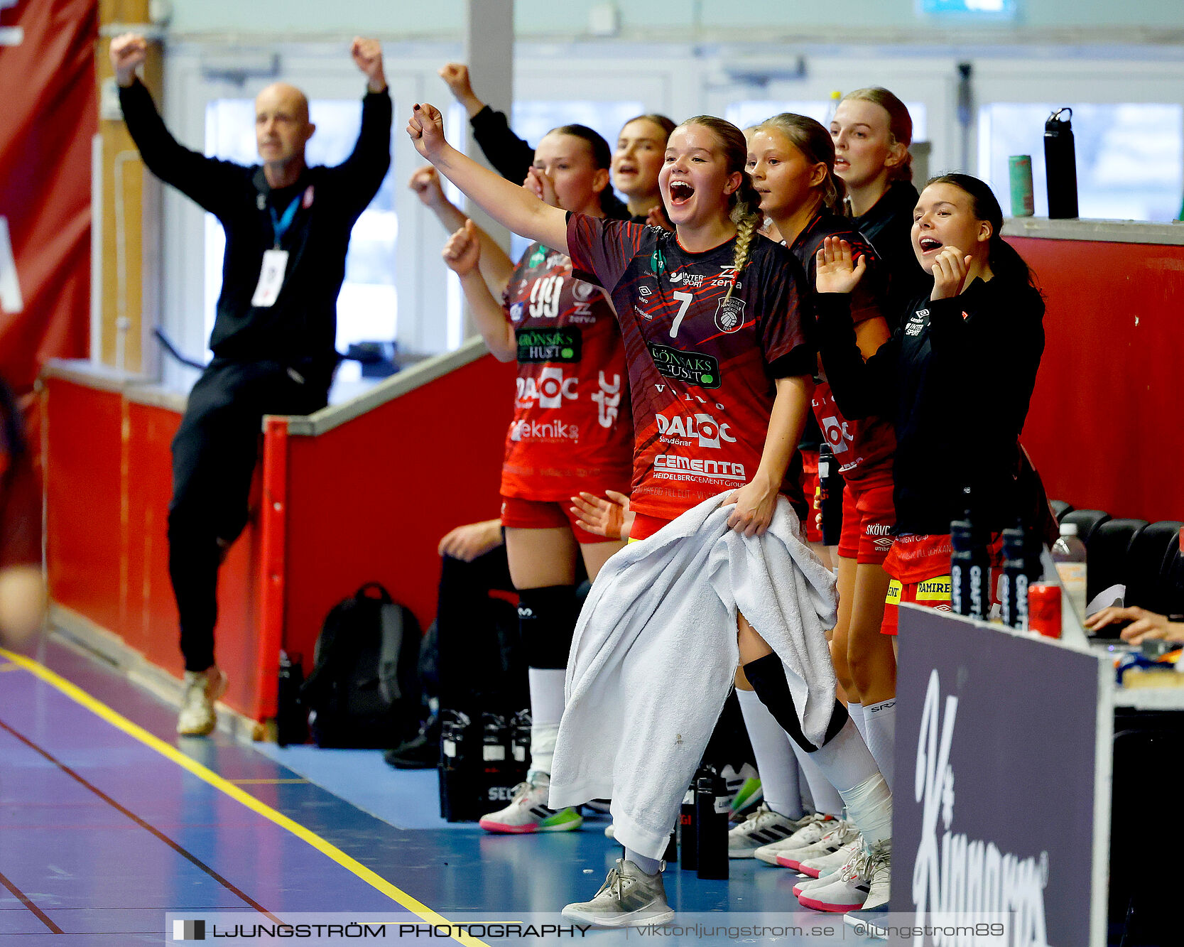 USM F18 Steg 4 Skövde HF-Enköpings HF 33-17,dam,Skövde Idrottshall,Skövde,Sverige,Ungdoms-SM,Handboll,2025,370254