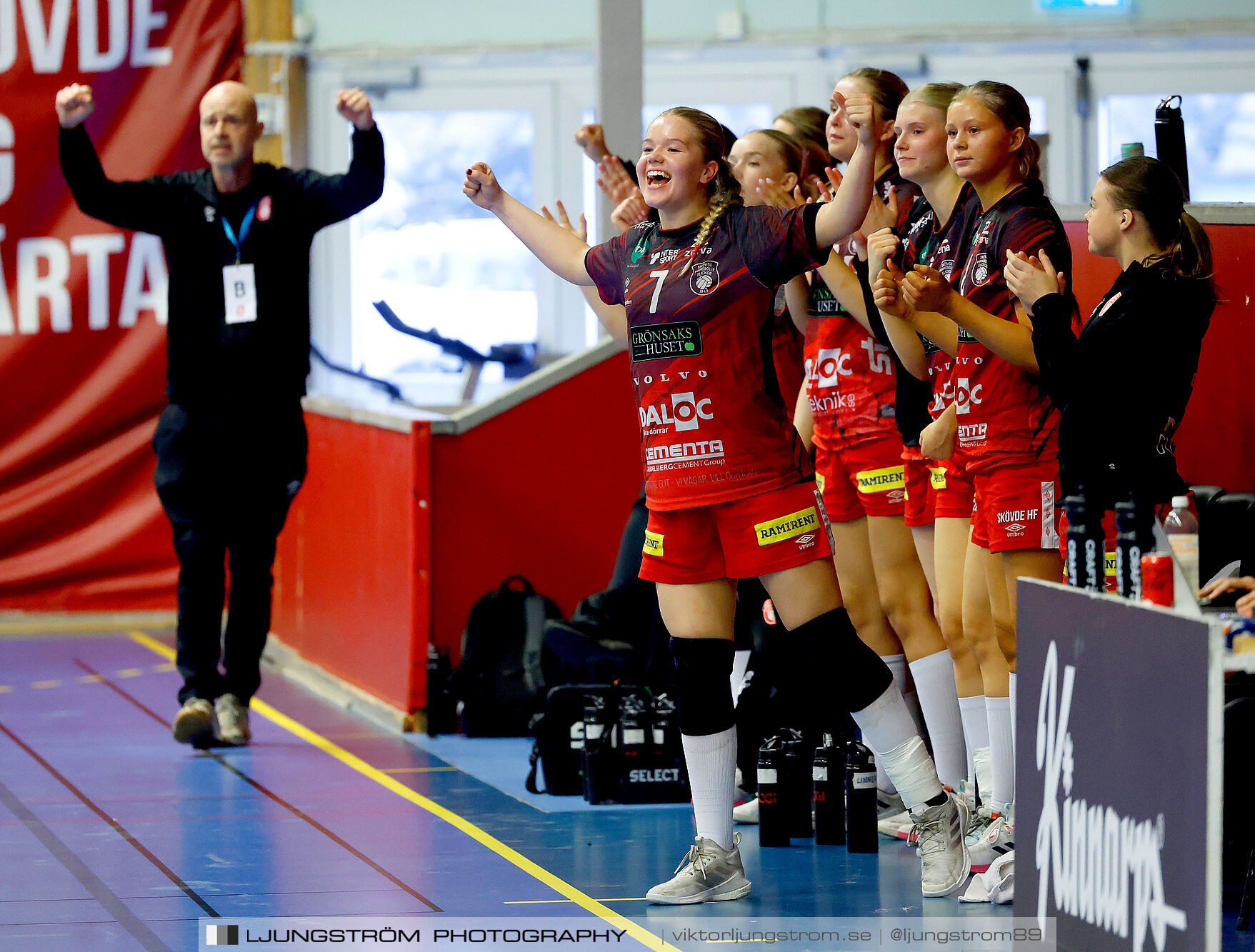 USM F18 Steg 4 Skövde HF-Enköpings HF 33-17,dam,Skövde Idrottshall,Skövde,Sverige,Ungdoms-SM,Handboll,2025,370274